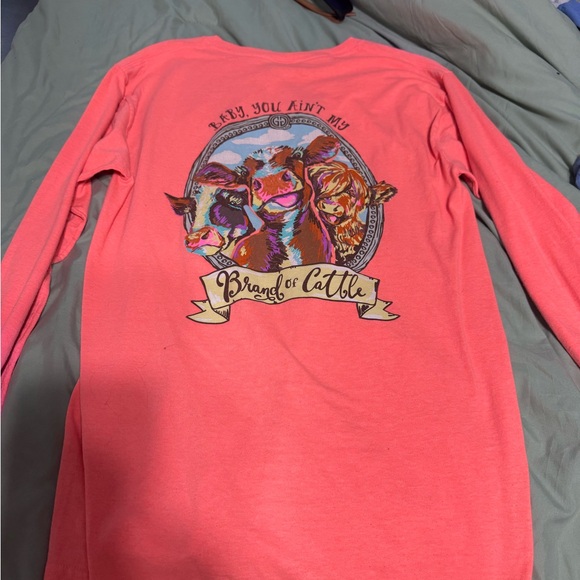 long sleeve peachish top - Picture 3 of 5